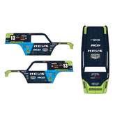 MEUS Racing MB24 Body 5.2in 132MM Axial Shell Body ABS+Nylon Carbon Fiber Frame For 1/24 Axial SCX24 Bronco Deadbolt JLU B-17 C10 - GREEN - HeliDirect